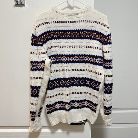 Rag & Bone Cream & Multicolour Knit Wool Sweater - Picture 6 of 8